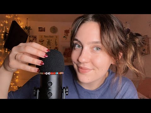 ASMR Mic Scratching & Whisper Ramble💤