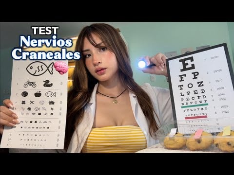 ASMR TEST NERVIOS CRANEALES (Realista) 🧠 ROLEPLAY MÉDICO 🧑‍⚕️ 🩺