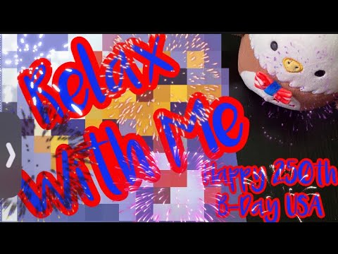 ASMR Visual & Sound Triggers: Happy 250th Birthday USA Sticker Puzzle #774