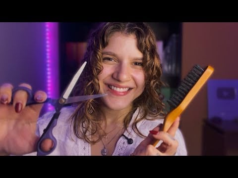 [ASMR] Cabeleireira carinhosa fazendo seu corte de cabelo ✨versão masculina✨