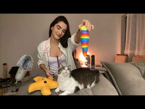 [ASMR] VETERINÁRIA ATENDENDO SEU GATINHO 🐈 #asmr #cats #veterinary