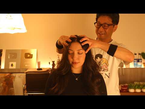 i got a real ASMR head massage