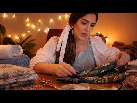ASMR Cozy Fabric Folding 🧺 | Organizing on a Rainy Day.