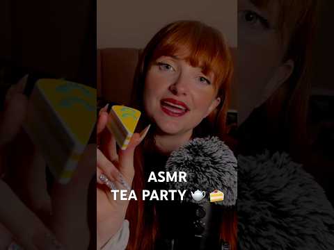 ASMR Tea Party 🍰 choose your cakes #asmr #asmrwood #asmrroleplay