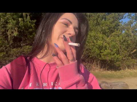 ASMR | Exploring My Island! (Smoking, Outside Triggers, Whispering & Rambling)