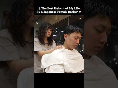 She is NOT Like Other Barbers! #asmr #japanesebarber #femalebarber