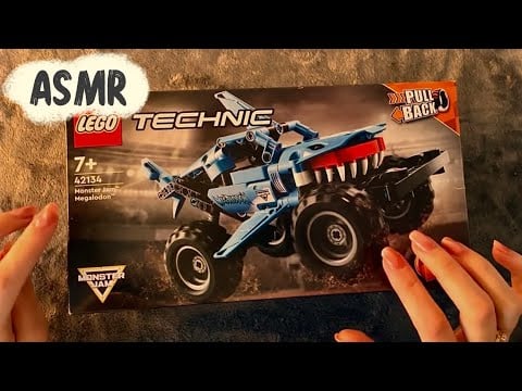 😴 Lego ASMR ❤️- Let's Build the Megalodon [Monster Jam] - Clicky Whispers