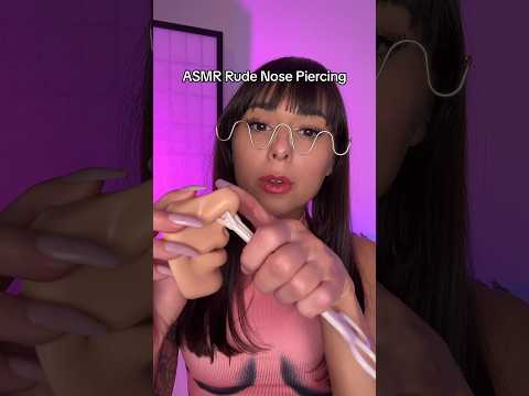 ASMR PIERCING YOUR NOSE 👃 #shorts #shortsvideo #shortsfeed #asmr #piercing