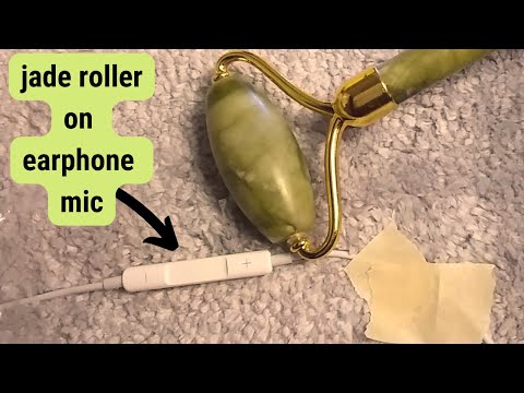 ASMR Lo-Fi Jade Roller on Earphone Mic, Tape on Mic - No Talking / Listen without Headphones