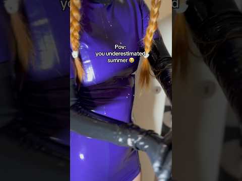 Summer heat and latex #nurse #latexgloves #latexdress