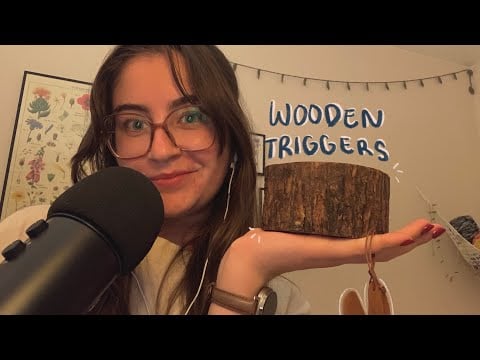 ASMR wooden triggers (scratching, tapping, …)