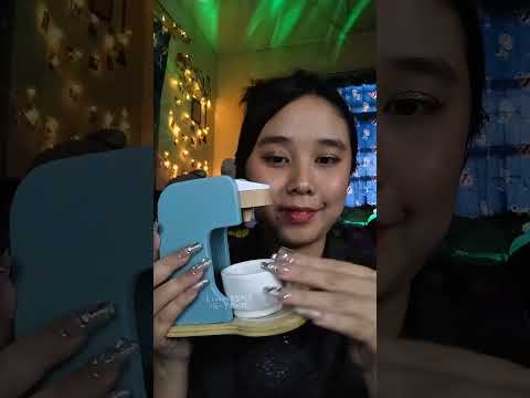 ASMR Wooden Haircut and Wooden Coffee #shorts #asmr #wooden