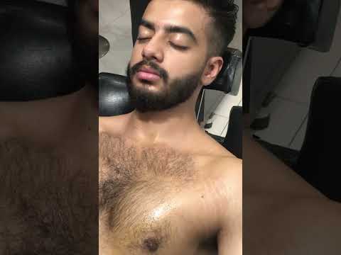 #chestmassage #chesthair #oil #lahoribarber #asmrheadmassage #asmrmassage #fastestmassage