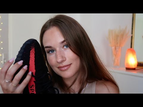 ASMR Shoe Collection ABER du bist ganz nah dran ♥️🖤 Fabric Sounds Scratching Show And Tell German