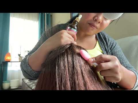 1 Hour | ASMR | Dry Scalp TREARMENT | Scalp SCRATCHING | Hair BRUSHING & HEAD Massage | No Talking