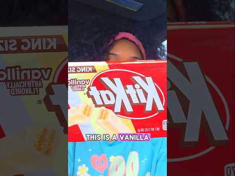 Trying A Vanilla Kitkat 😳 #shorts #mukbang #asmr