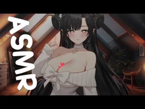 [3DIO/ASMR] You Look Tired… Come Here 🤍 Ear Eating ASMR Many Triggers ✨🖤