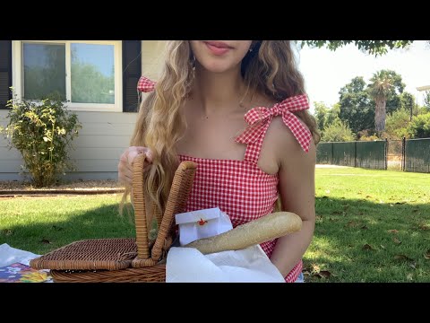 asmr picnic with me rp 🧺🍰