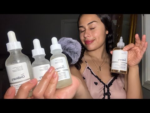 asmr : tapping / personal attention on skincare 