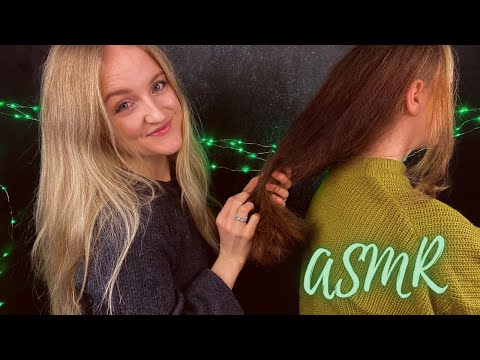 [ASMR] HAIRBRUSHING mit meiner SCHWESTER 👩🏼‍🤝‍👩🏻💕- ADVENTINGLE #15 (deutsch/german)