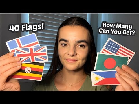 ASMR Can You Guess The Flag? | 40 Geography Questions