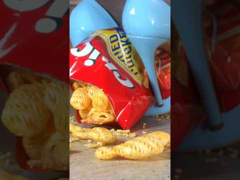 Oddly Satisfying Food Crushing! Ice Heels vs. Crispy Chips! ASMR