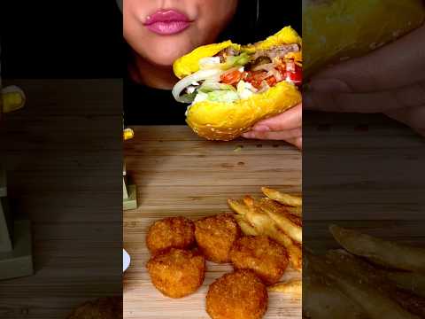SPONGEBOB SQUARE WHOPPER? #asmr #burgerking #spongebob #food