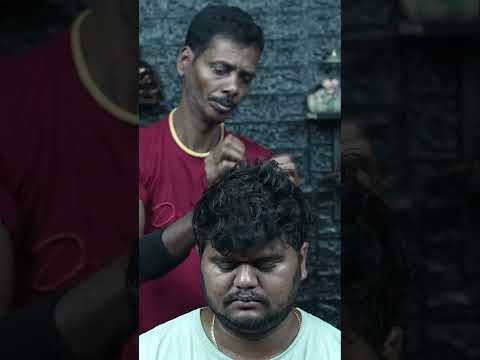 Best Old School Champi Head Massage With ASMR Scratching #shorts