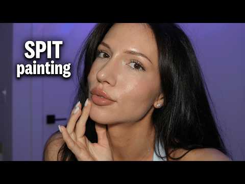 Trying ASMR Spit painting to melt your brain!