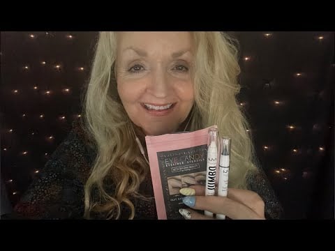 ASMR Doing Your Eyeliner Makeup With Stencils Personal Attention
