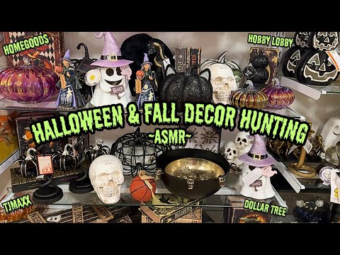 ASMR | Come Halloween & Fall Decor Hunting With Me 🎃🍂 (Fluffy Mic Whispered Voiceover)