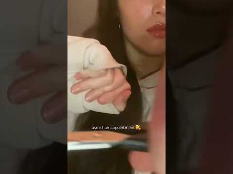 ASMR haircut appointment #shorts #asmr #hair #haircut #hairappointment #roleplay #asmrhair