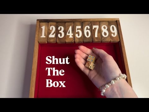 ASMR Playing Shut The Box Until I Win