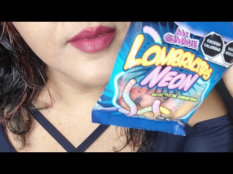 ASMR Comiendo gomitas neón