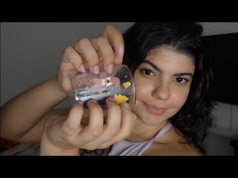 ASMR CASEIRO Tapping em vidros e livros