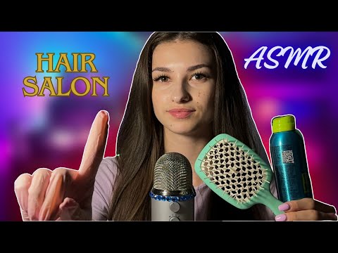 ASMR🎙️👄HAIR SALON ROLEPLAY🪮💇