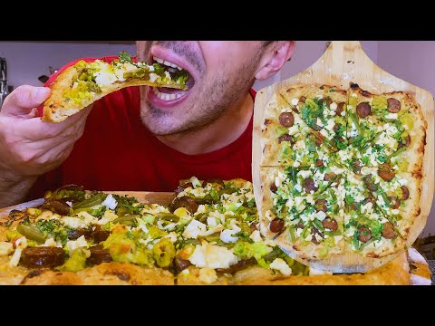 EATING CHEESY CACTUS PIZZA ! 치즈 선인장 피자 * ASMR MUKBANG * nomnomsammieboy