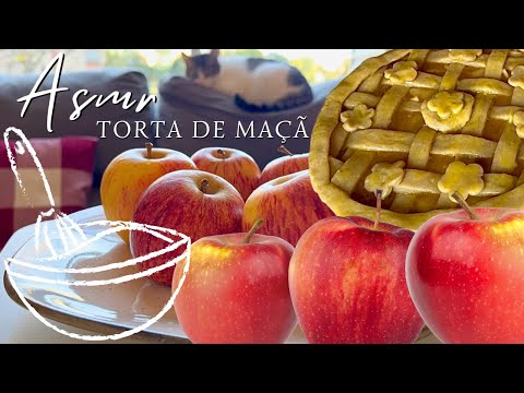 ASMR | Fazendo torta de maçã para minha avó 🥧🍎 Voz suave + música baixa