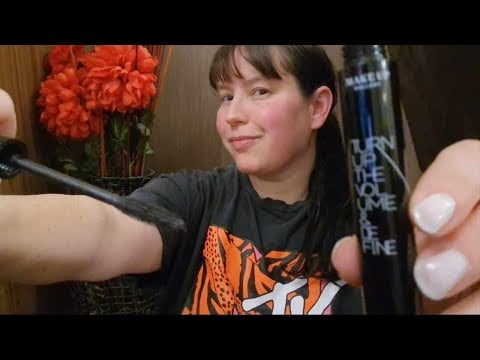 #asmr I wanna help YOU fall ASLEEP... will you let me? Applying your Mascara ....