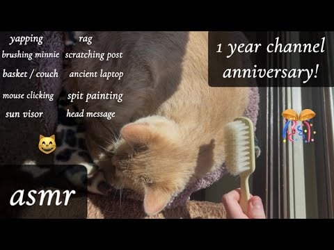 asmr 1 year anniversary! 🥳 doing channel favorites 🫶 lofi trigger assortment 😸