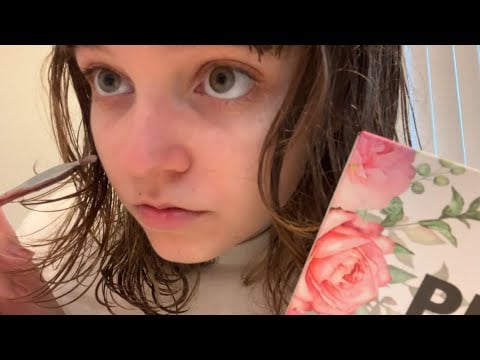 囁き声ASMR - 目のメイクをしてる| 日本語ASMR | Lo-Fi ASMR | Echo effect | タッピング