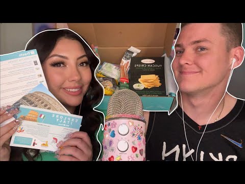 ASMR international snacks taste test with my boyfriend (we're Australian) 💕