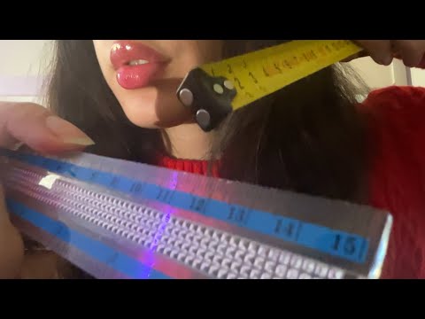 ASMR measuring your face aggressively (4 languages)