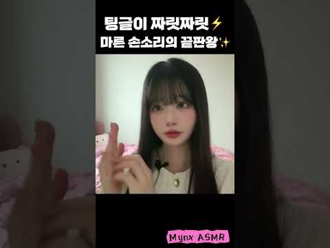 초고속 팅글 보장⚡ 마른 손소리 ASMR🎧