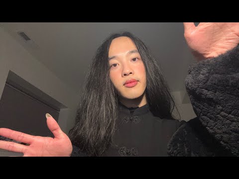 ASMR relaxing hand movements 💖 (stress pulling + plucking)