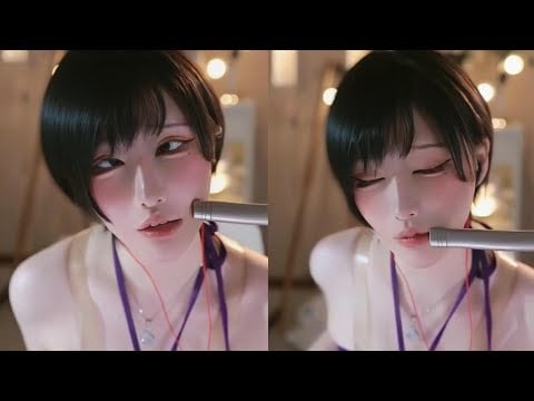 ASMR relax shop I  颜面崩坏 耳边吹气 口腔声音 口水画 手势引导❤️❤️