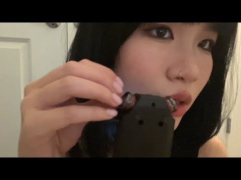ASMR Tascam Triggers / tapping , scratching , mouth sounds