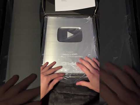 100k Sub Play Button Unboxing #asmr #unboxing