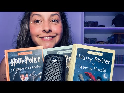 ASMR ✨TAPPPING SÚPER RELAJANTE EN LOS LIBROS DE ⚡️Harry Potter ⚡️♥️