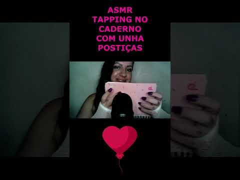 ASMR-TAPPING NO CADERNO COM UNHAS POSTIÇAS SUPER SATISFATÓRIO #asmr #rumo1k #arrepios #shorts